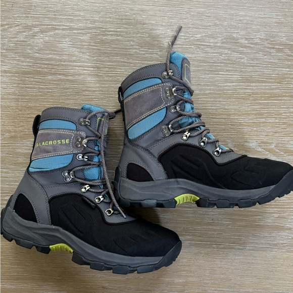 LaCrosse Outpost black & grey women’s winter snow outdoor boots shoes size 8 - Picture 3 of 8